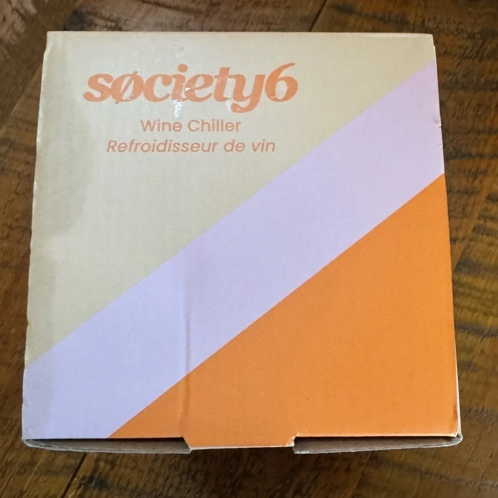Society6 Stainless steel wine chiller New in box